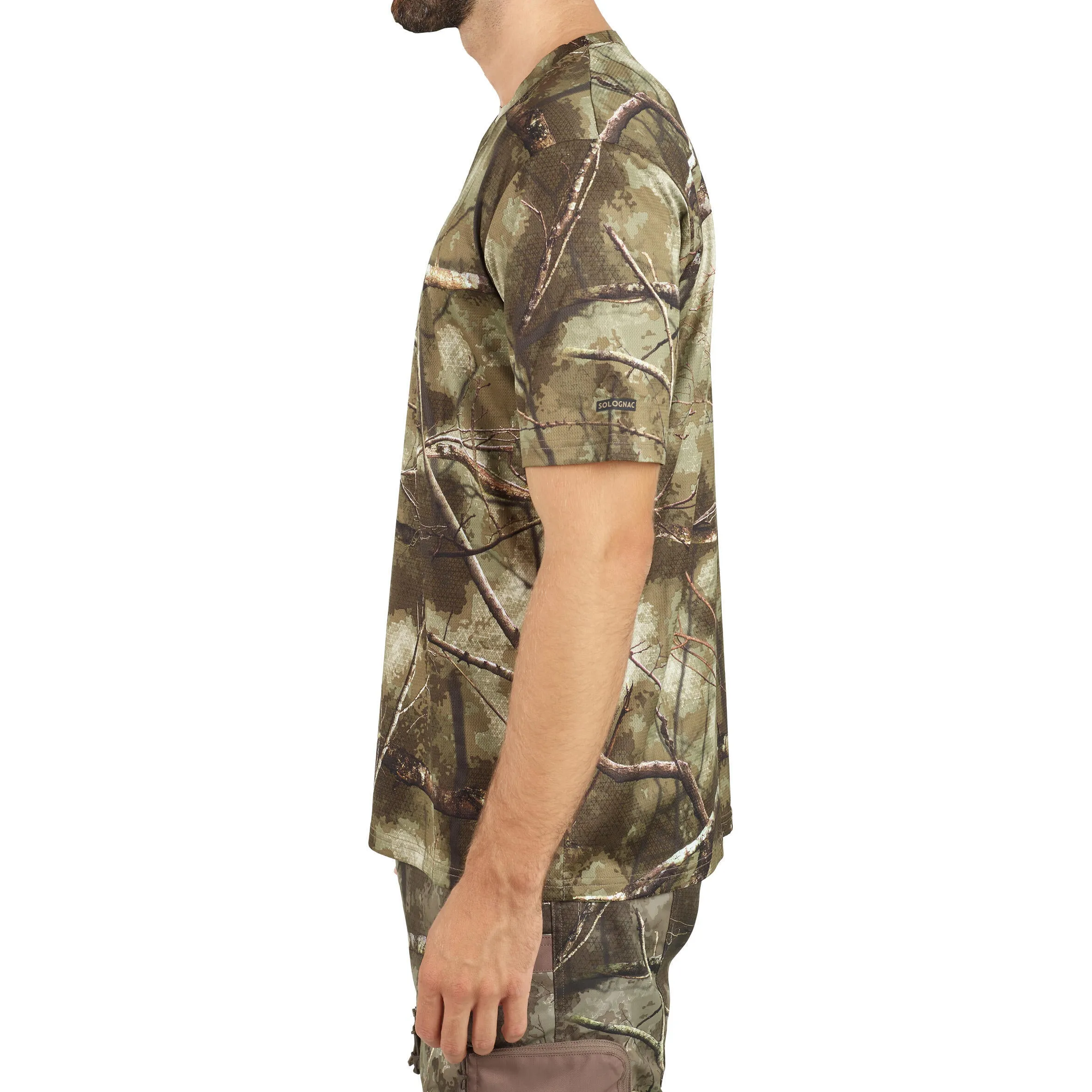 100 TREEMETIC hunting T-shirt, breathable, camo SOLOGNAC, camo