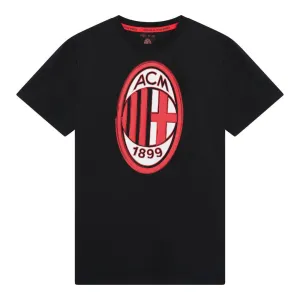 AC Milan T-Shirt with Large Logo - Kids, Black