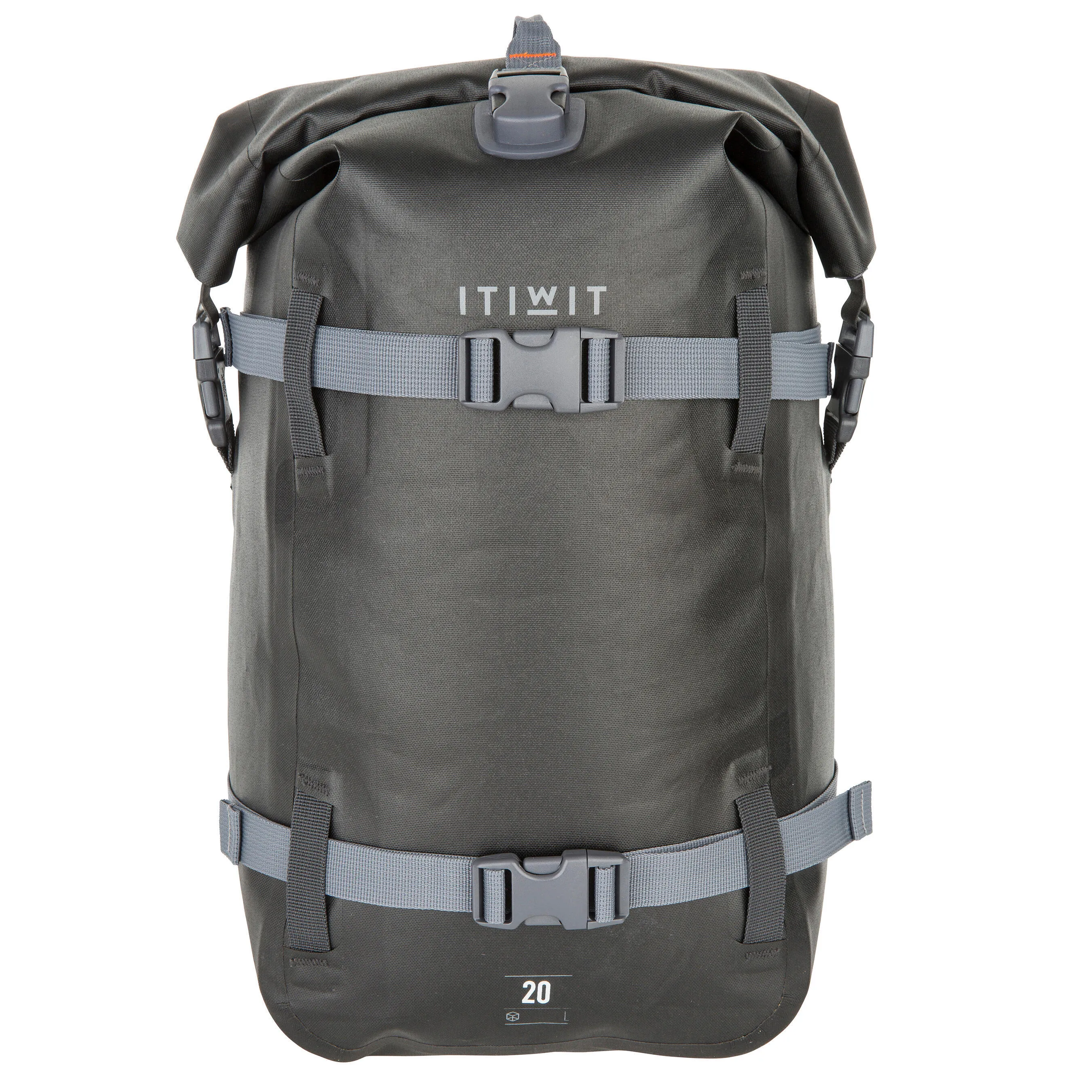 Backpack waterproof 20 l dark gray ITIWIT, carbon gray