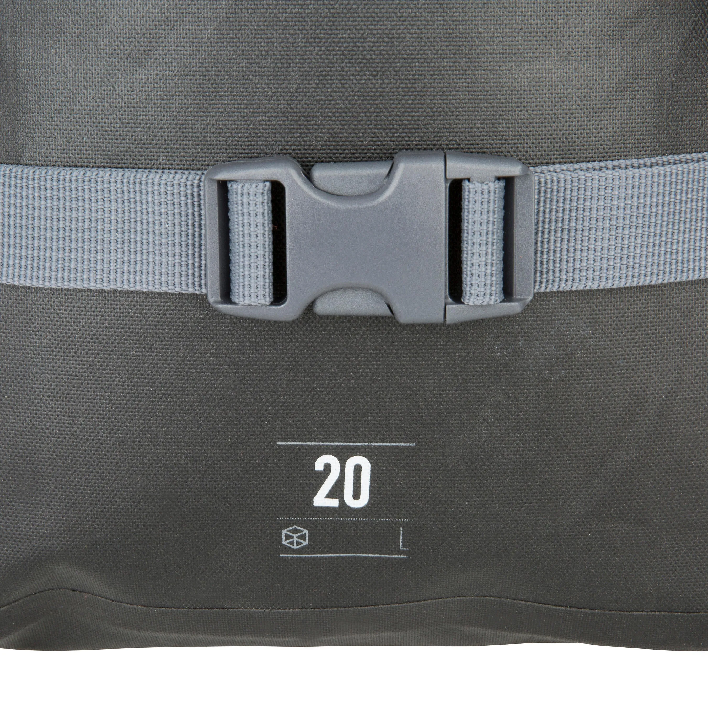 Backpack waterproof 20 l dark gray ITIWIT, carbon gray