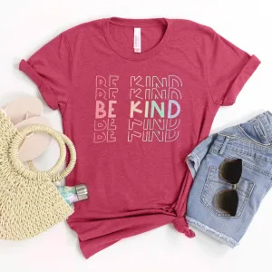 Be Kind Rainbow Tee Shirts For Women - Christian Shirts for Women - Religious Tee Shirts