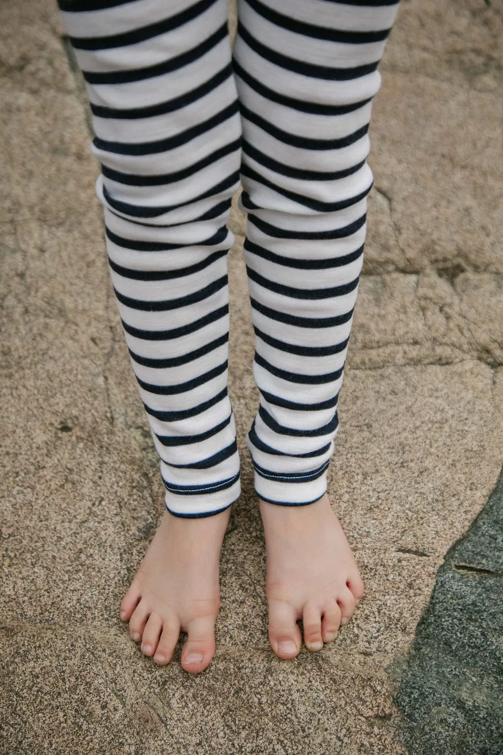 Big Kids Thermal Bottoms - Stripes