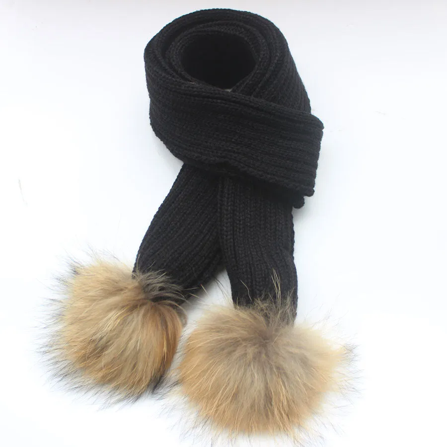 Black Pomkin Scarf