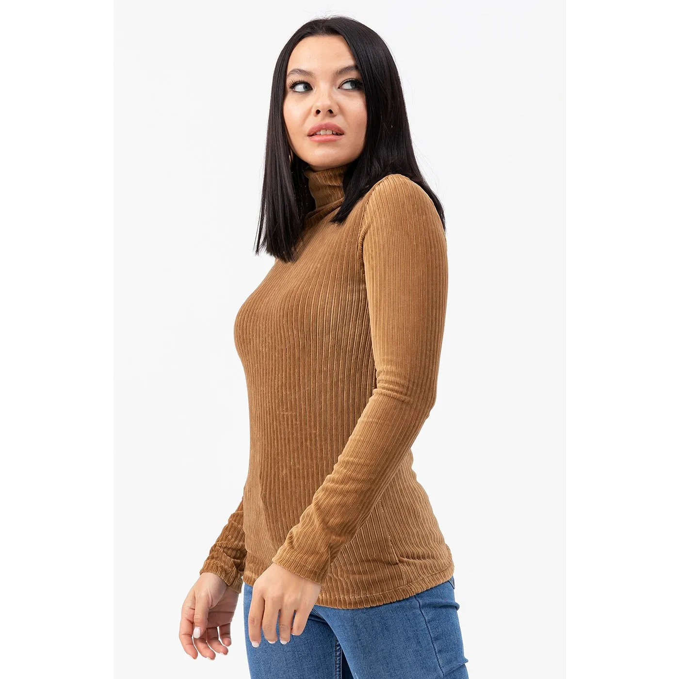 Brown Corduroy Blouse