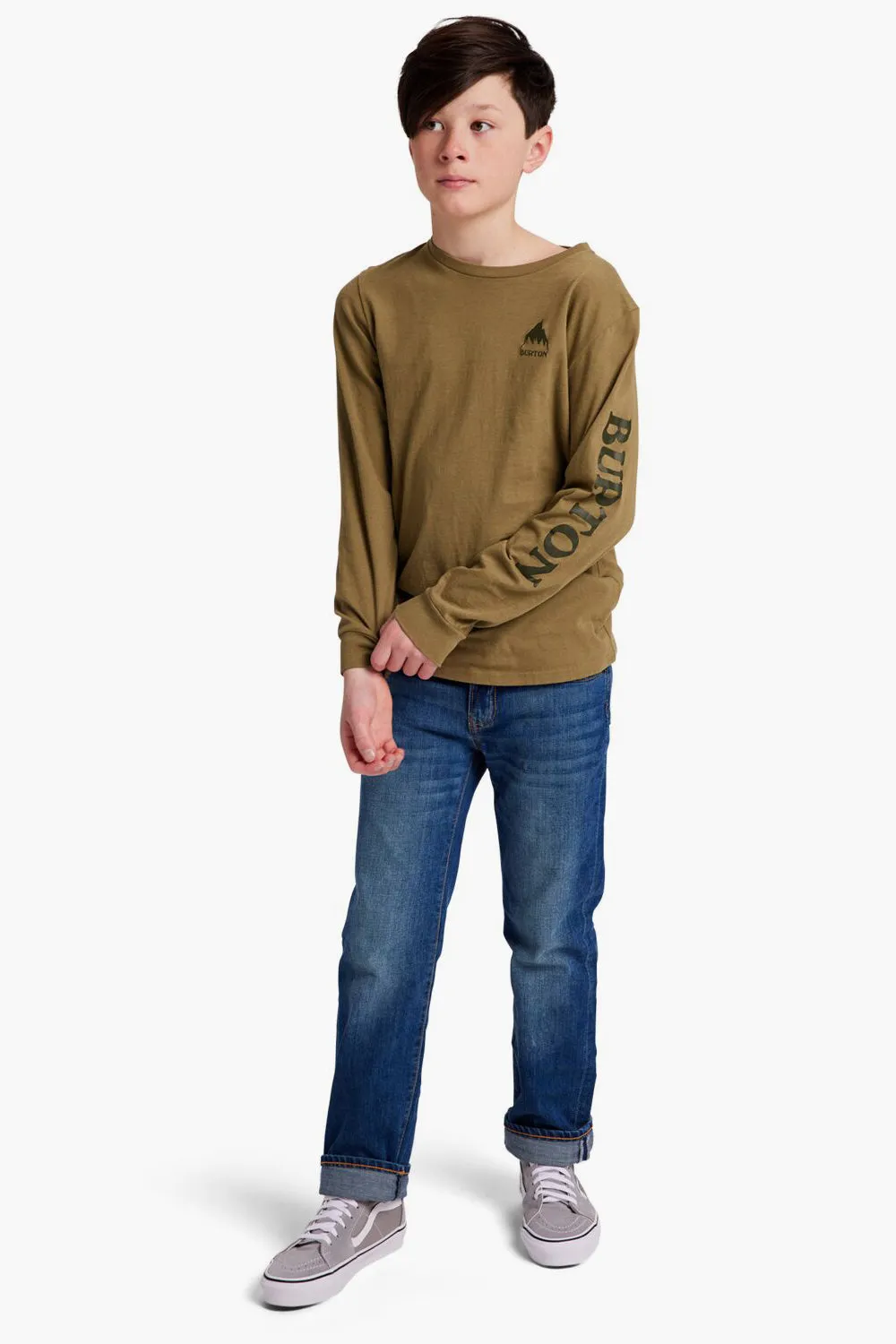 Burton Kids Elite Long Sleeve T-Shirt - Martini Olive