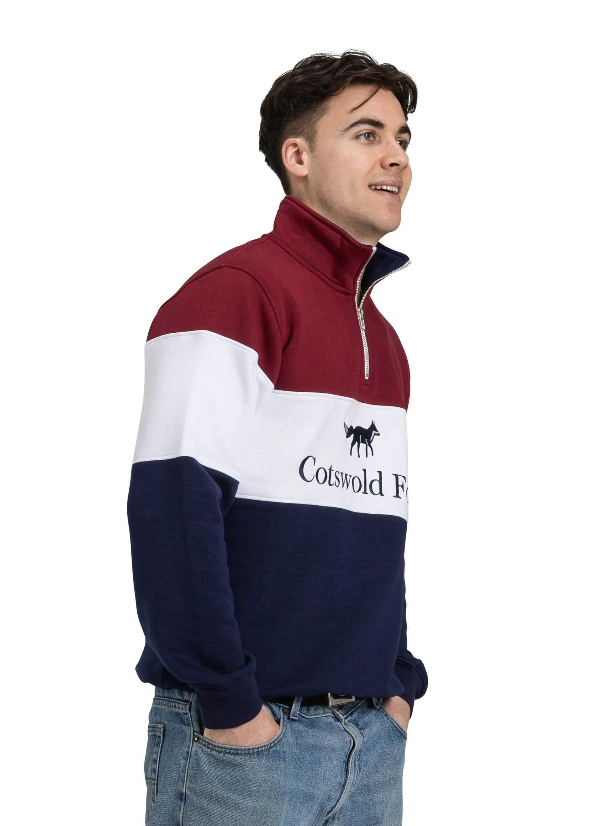 Cirencester Quarter Zip | Burgundy