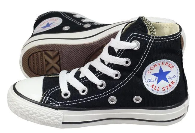 Converse Shoes Kids All Star High Black White