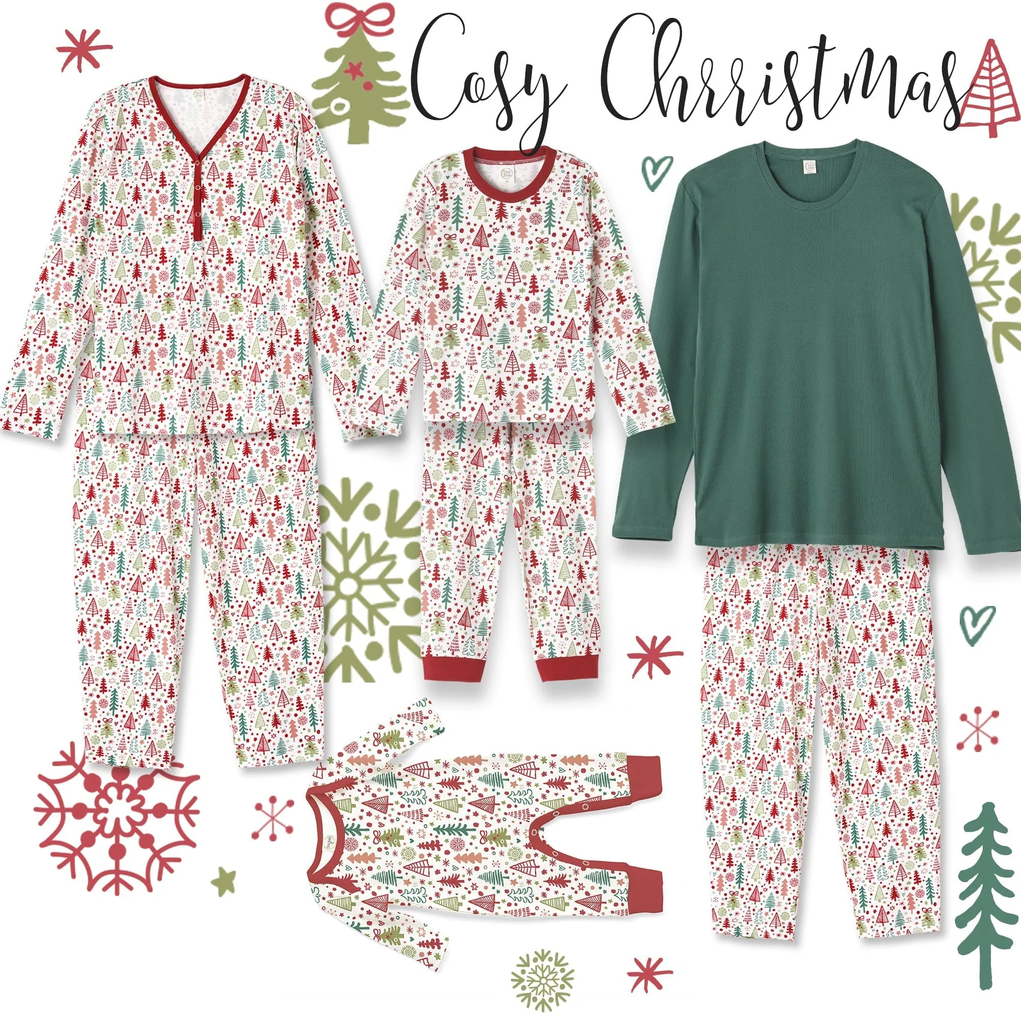 Cozy Christmas Men's Bamboo Pajama Bottoms