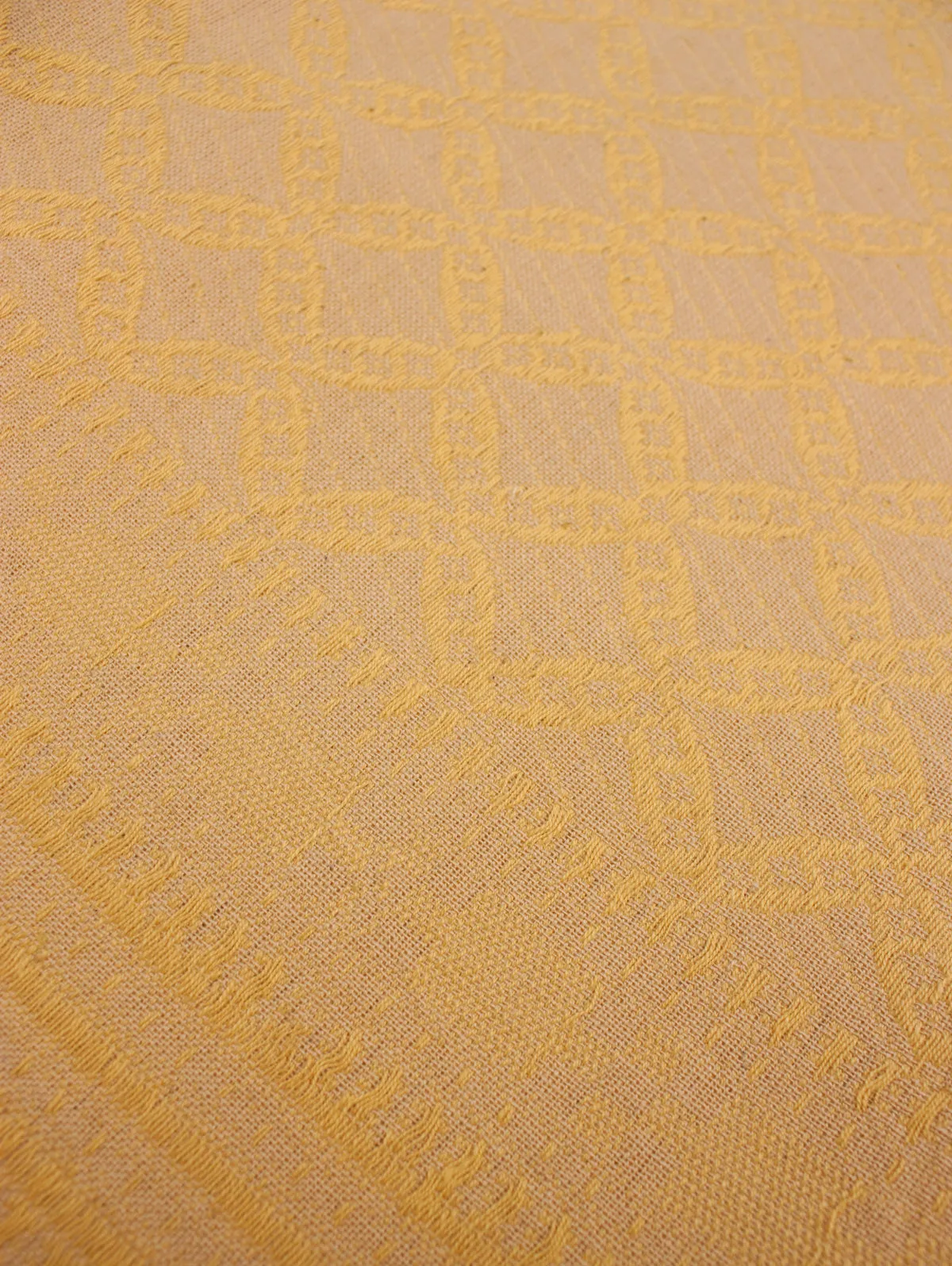 Embroidered Scarf, Saffron