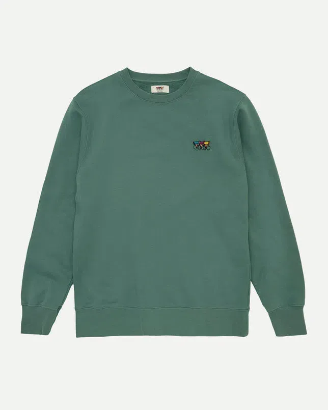 ERSTWHILE Sweatshirt Waaier - Pine Green