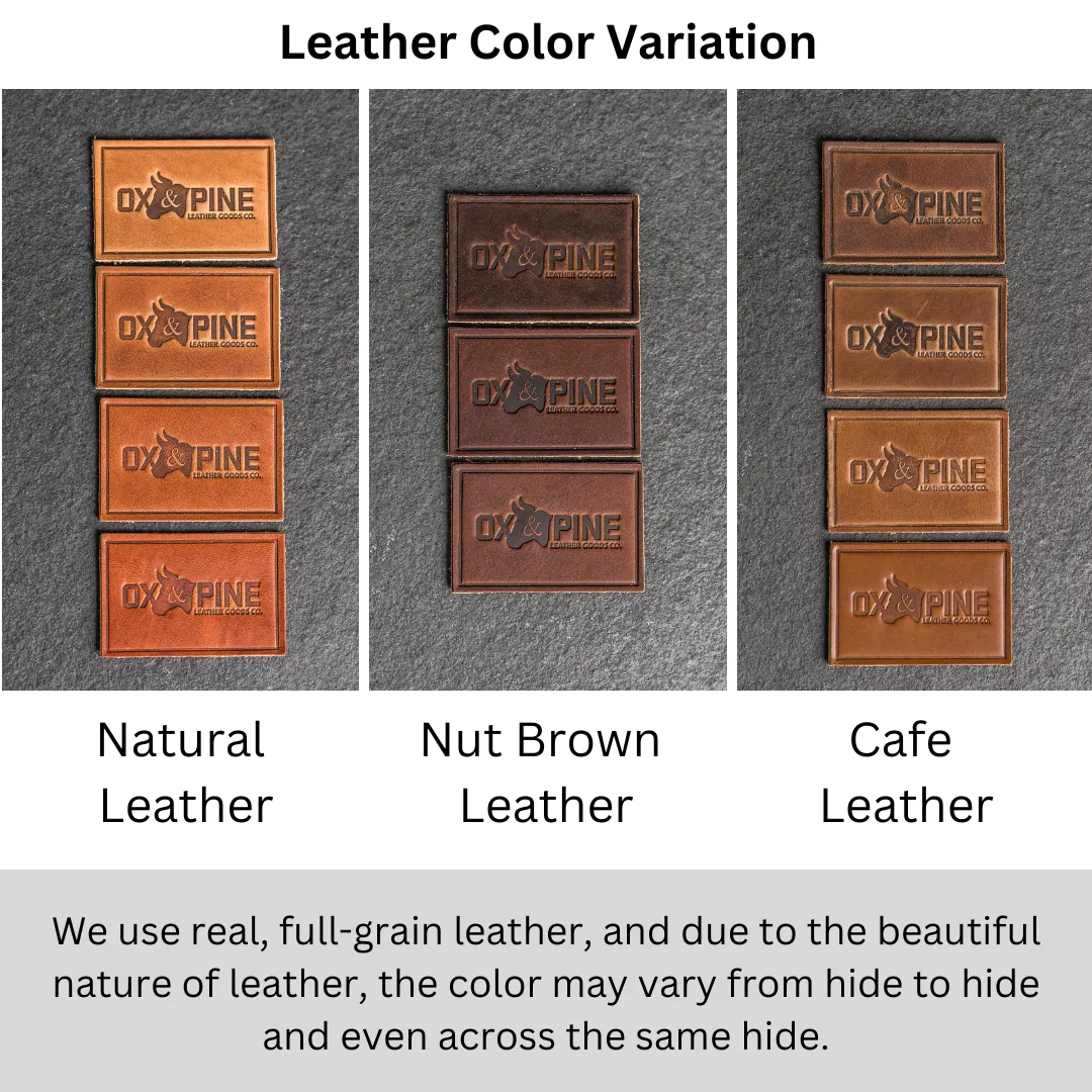 Fish Leather Patches with optional Velcro added