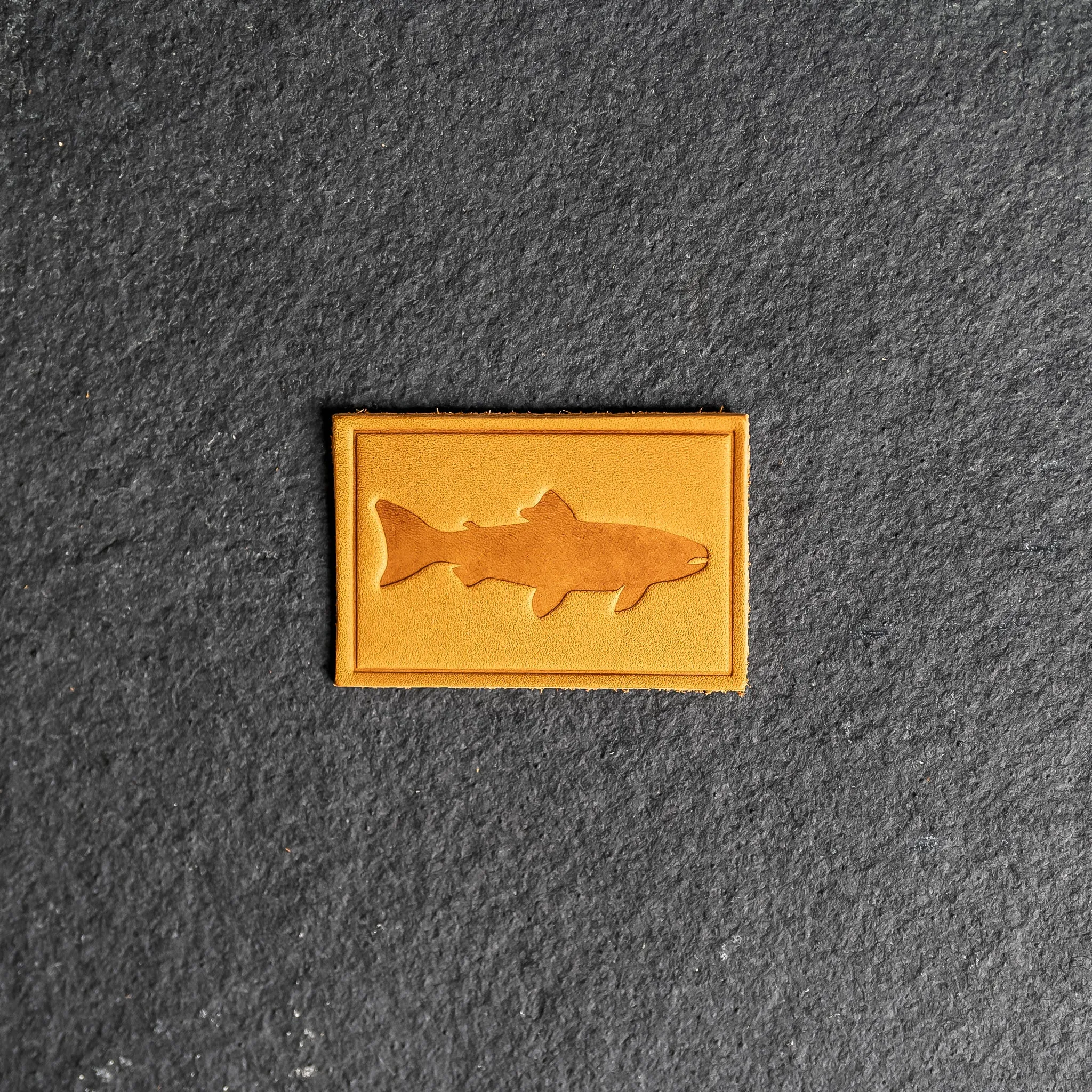 Fish Leather Patches with optional Velcro added