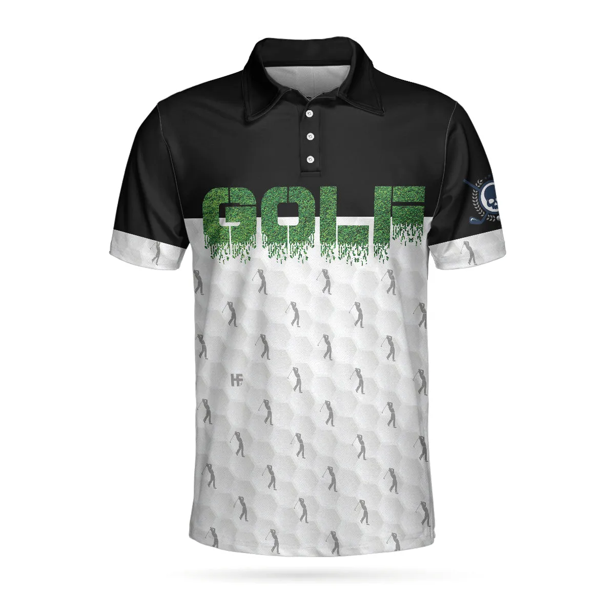 Funny Golfer Seamless Pattern Golf Polo Shirt, Golf Shirt For Men, Best Gift For Golfers Coolspod