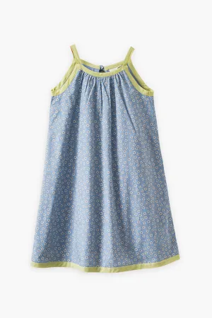 Girls Dress Beet World Isla Sun Blue Flowers