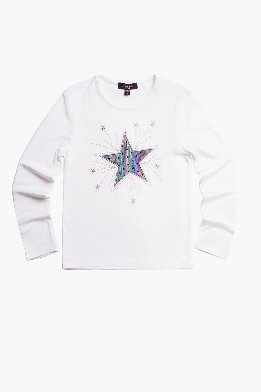 Girls Shirt Imoga Ariana - Star Snow