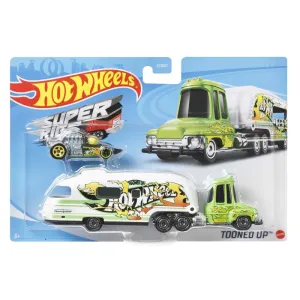 Hot Wheels Transport Rig Super Rigs Tooned Up Green/White