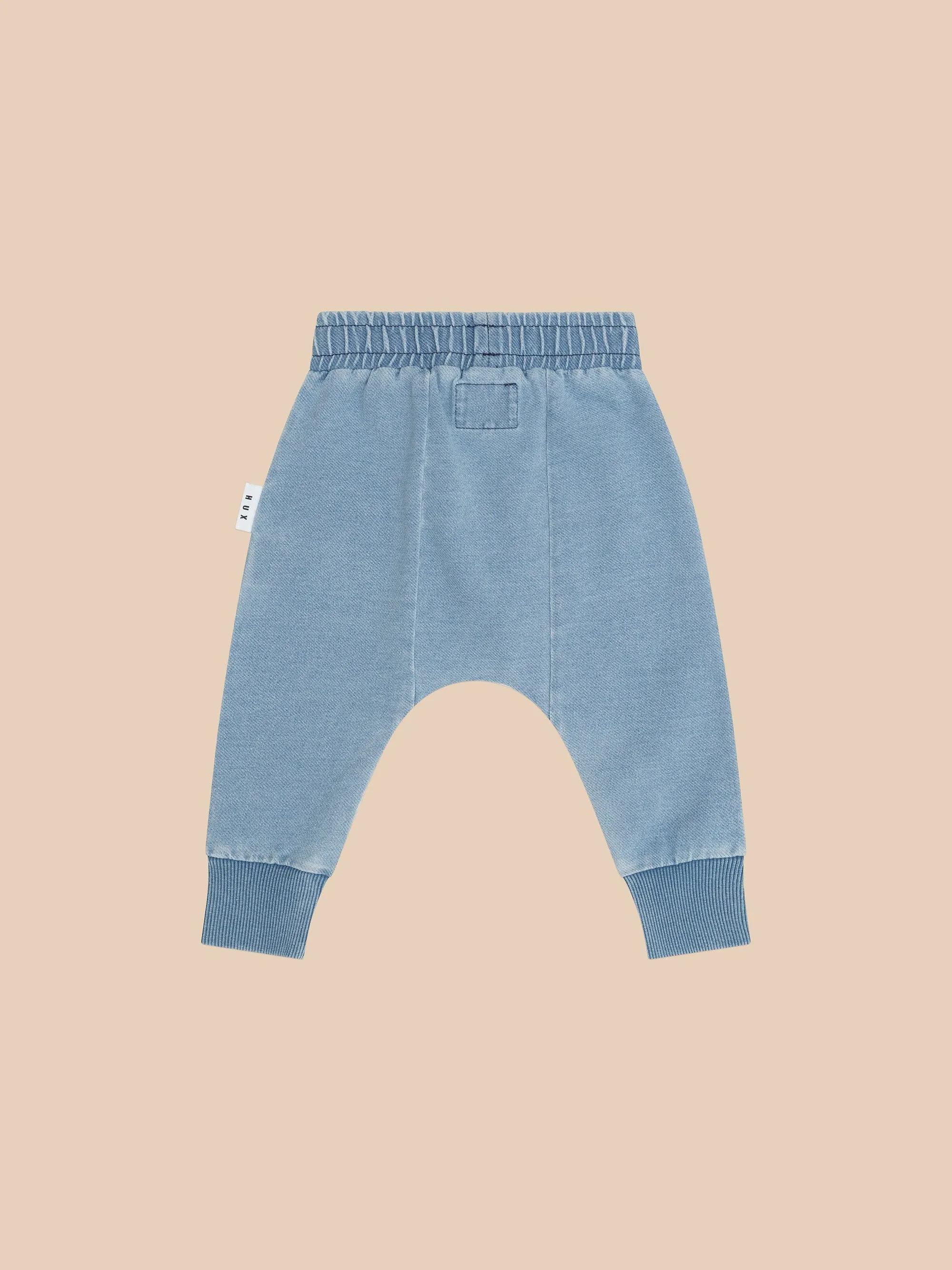 Huxbaby Huxbear Knit Denim Drop Crotch Pant