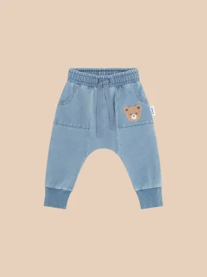 Huxbaby Huxbear Knit Denim Drop Crotch Pant