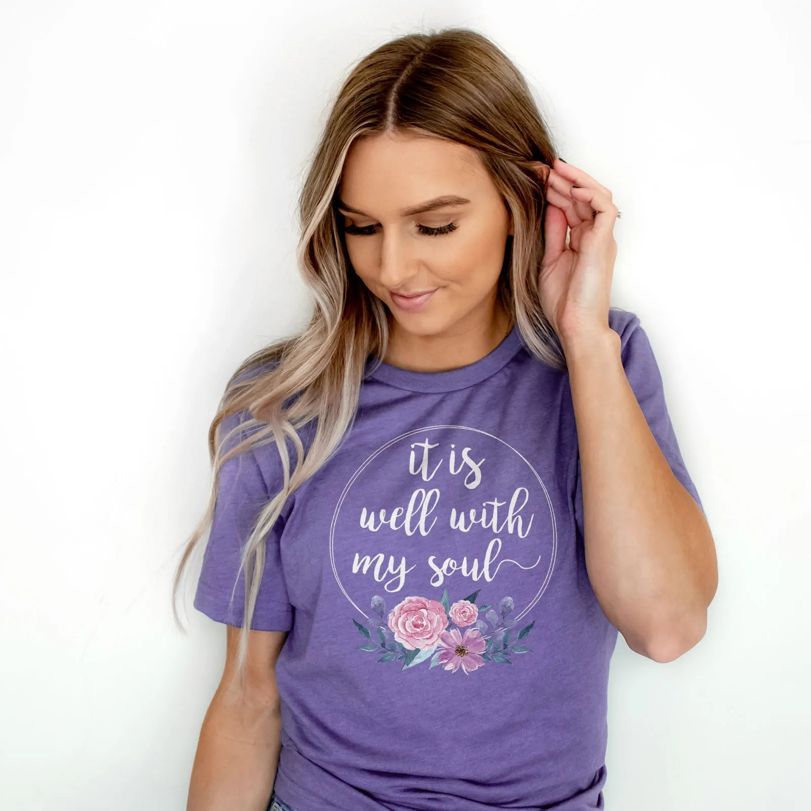 It Is Well With My Soul Tee Shirts For Women - Christian Shirts for Women - Religious Tee Shirts