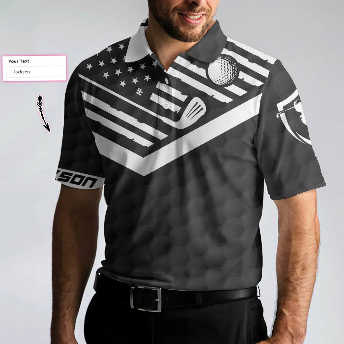 It Takes A Lot Of Balls To Golf Custom Polo Shirt, Personalized American Flag Golf Shirt For Men Coolspod