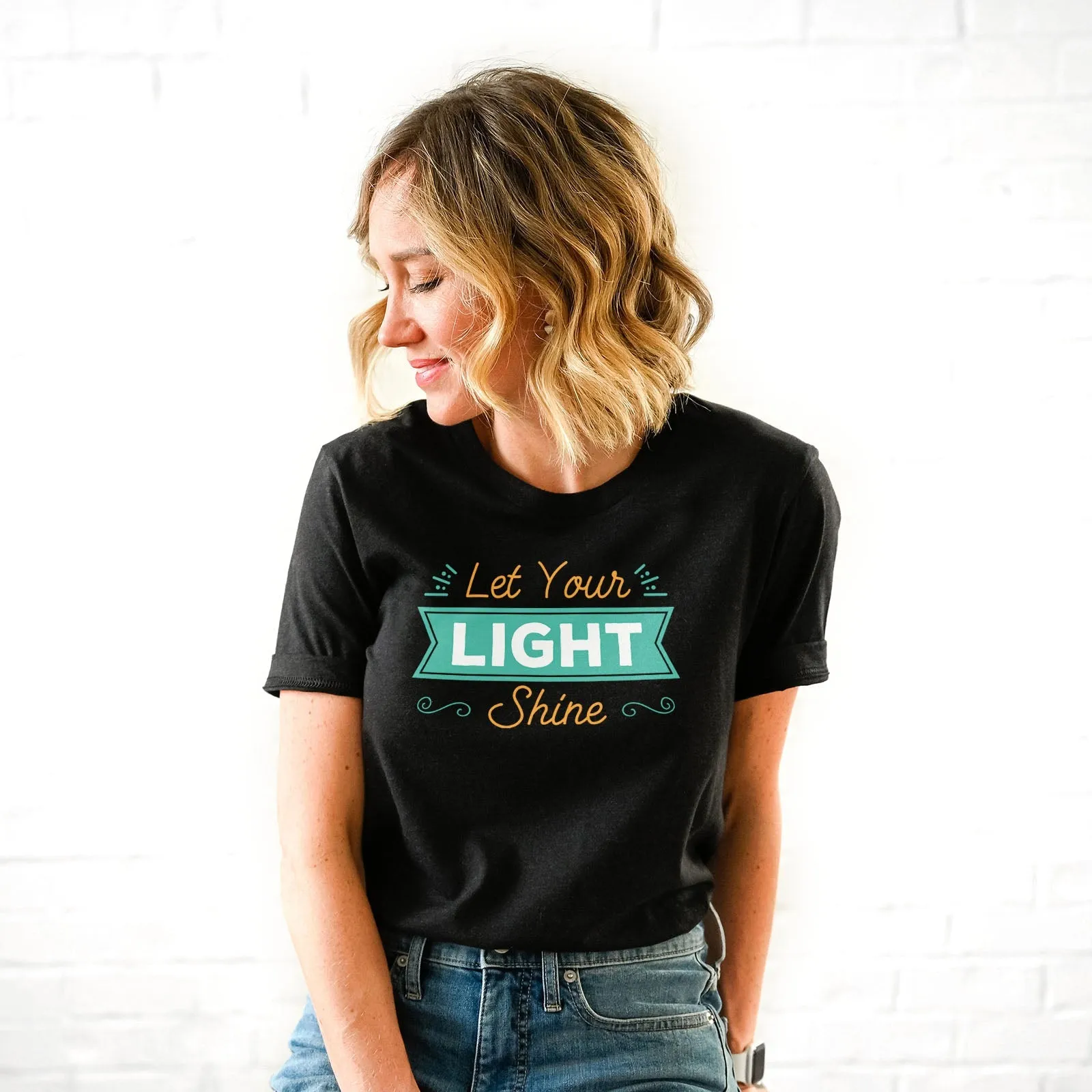 Let Your Light Shine Shirts For Women - Christian Shirts for Women - Religious Tee Shirts