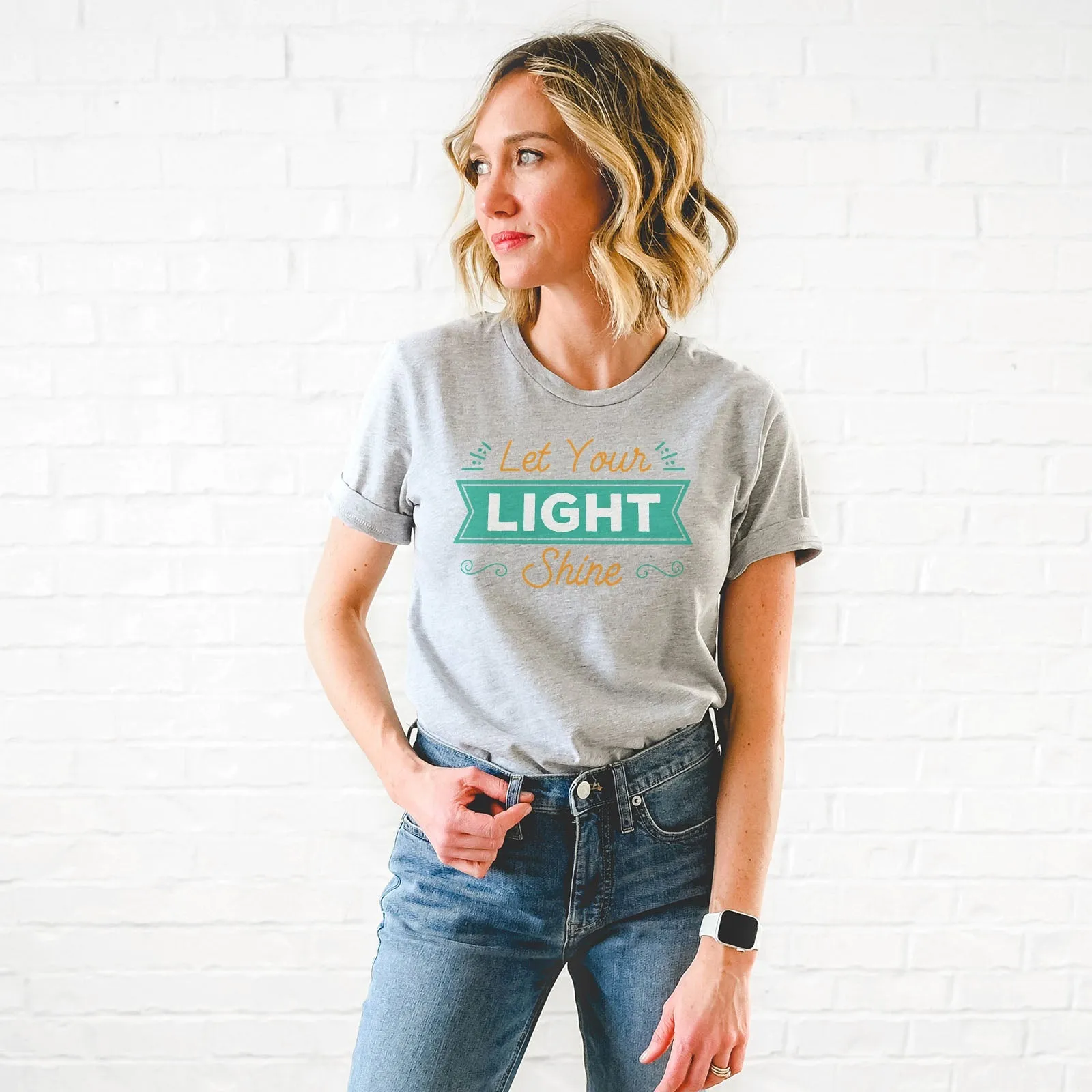 Let Your Light Shine Shirts For Women - Christian Shirts for Women - Religious Tee Shirts