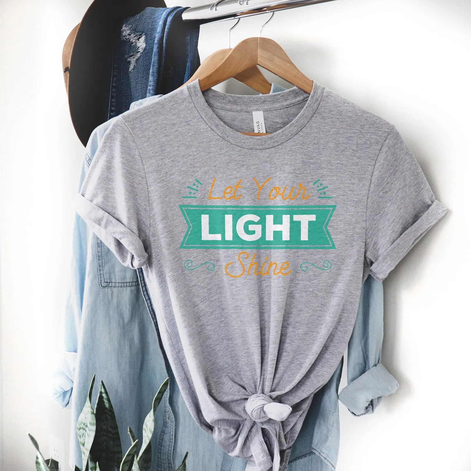 Let Your Light Shine Shirts For Women - Christian Shirts for Women - Religious Tee Shirts