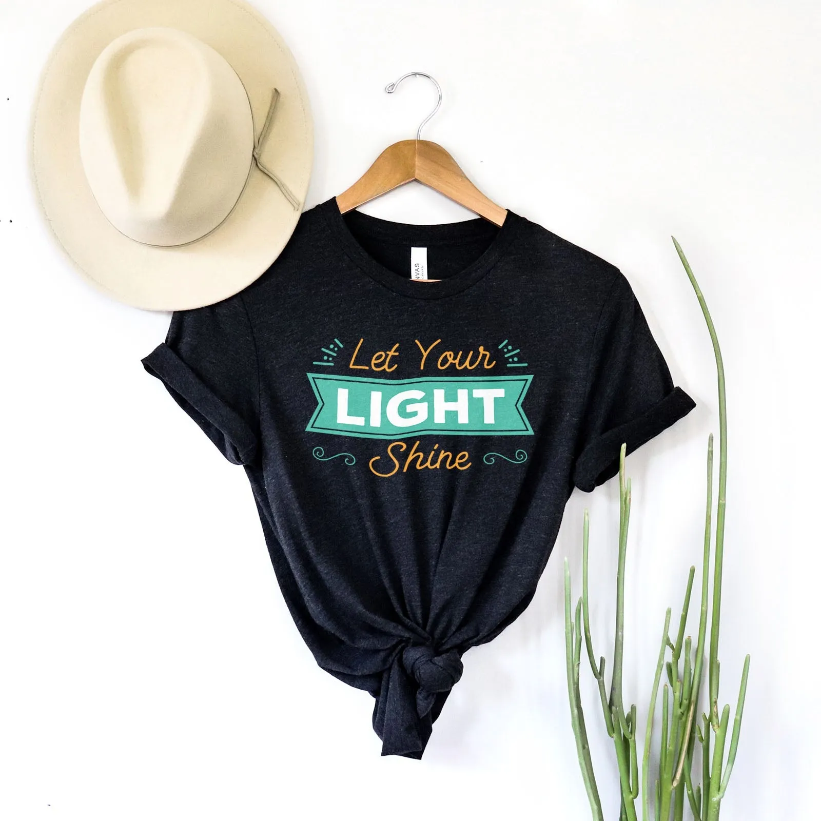 Let Your Light Shine Shirts For Women - Christian Shirts for Women - Religious Tee Shirts