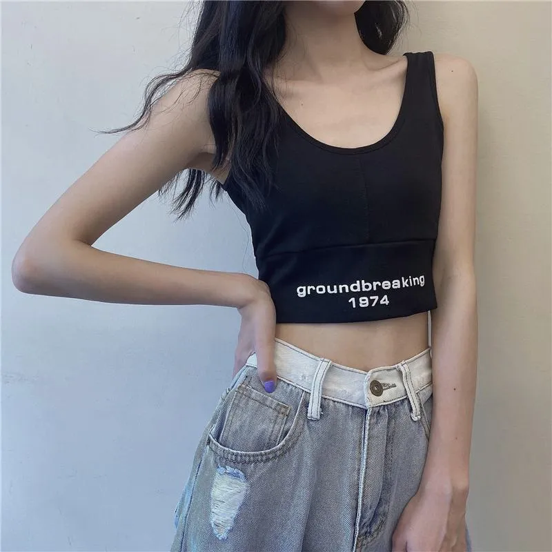 Loose Fit Navel-Baring Cropped Two-Piece Set High-Waisted Short Sleeve Tee