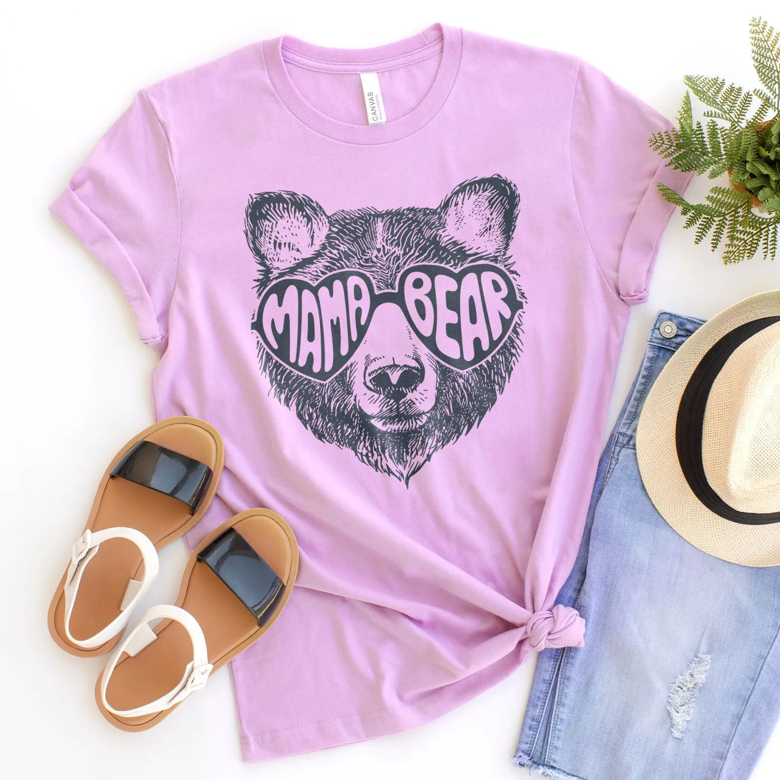 Mama Bear Love Tee Shirts For Women - Christian Shirts for Women - Religious Tee Shirts