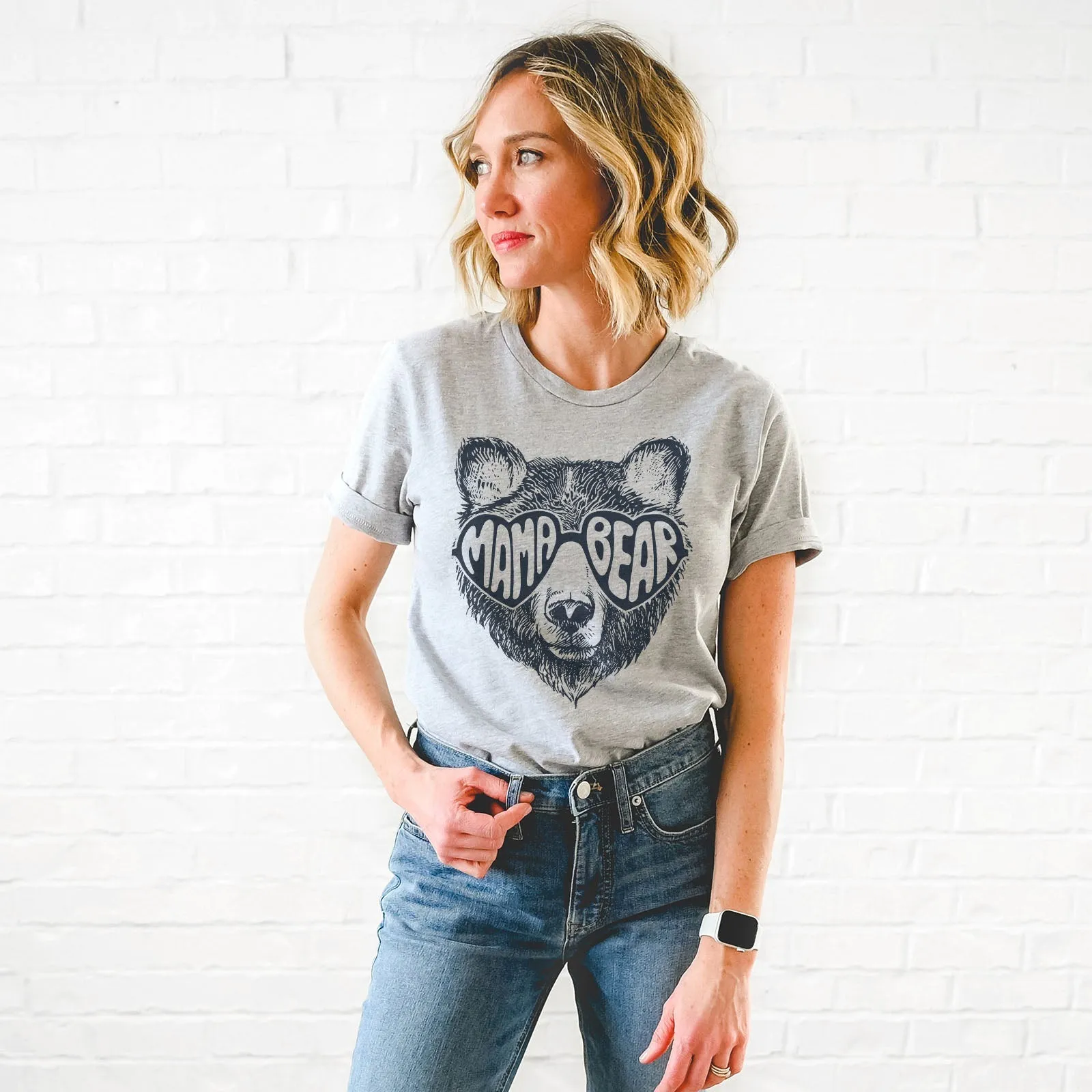 Mama Bear Love Tee Shirts For Women - Christian Shirts for Women - Religious Tee Shirts