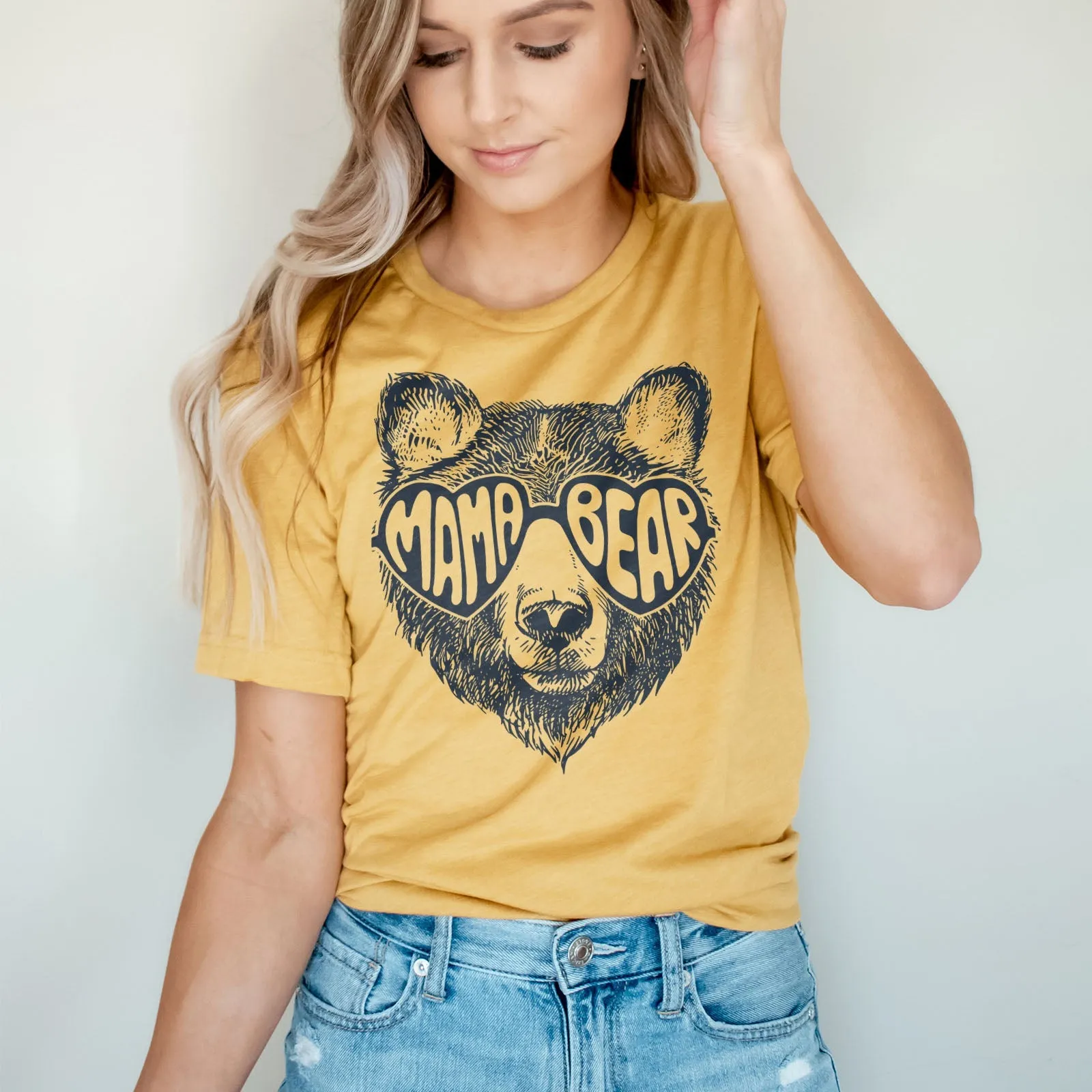 Mama Bear Love Tee Shirts For Women - Christian Shirts for Women - Religious Tee Shirts