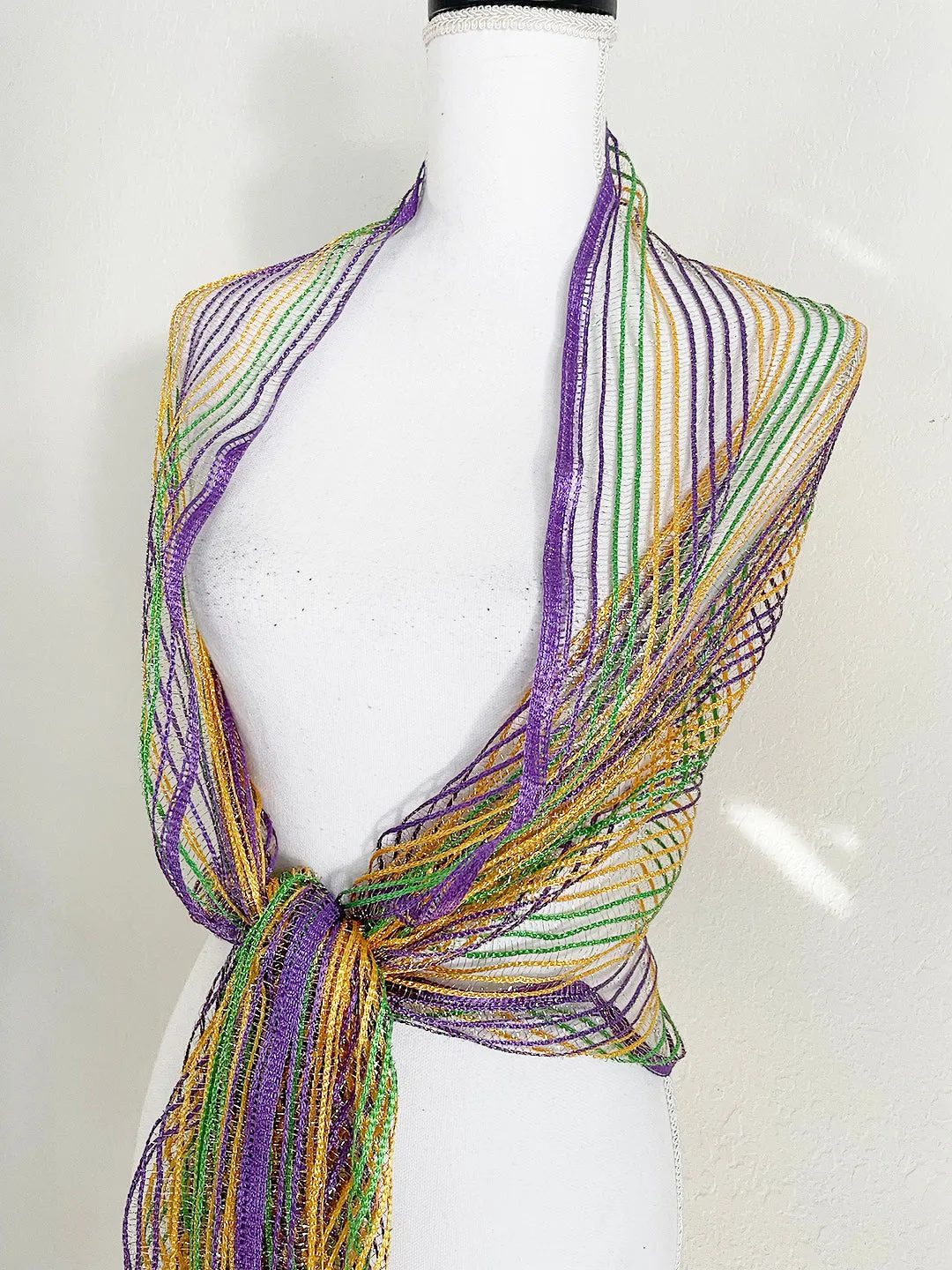 Mardi gras scarf