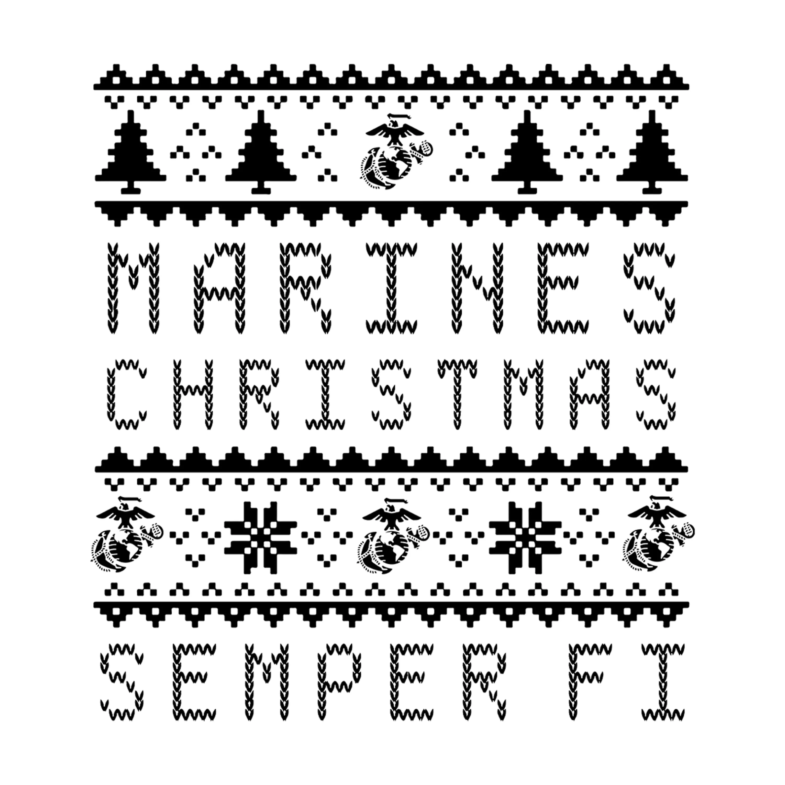 Marines Sand Christmas Sweatshirt