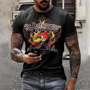 Mens Mr. Horsepower Printed Fashion T-Shirt