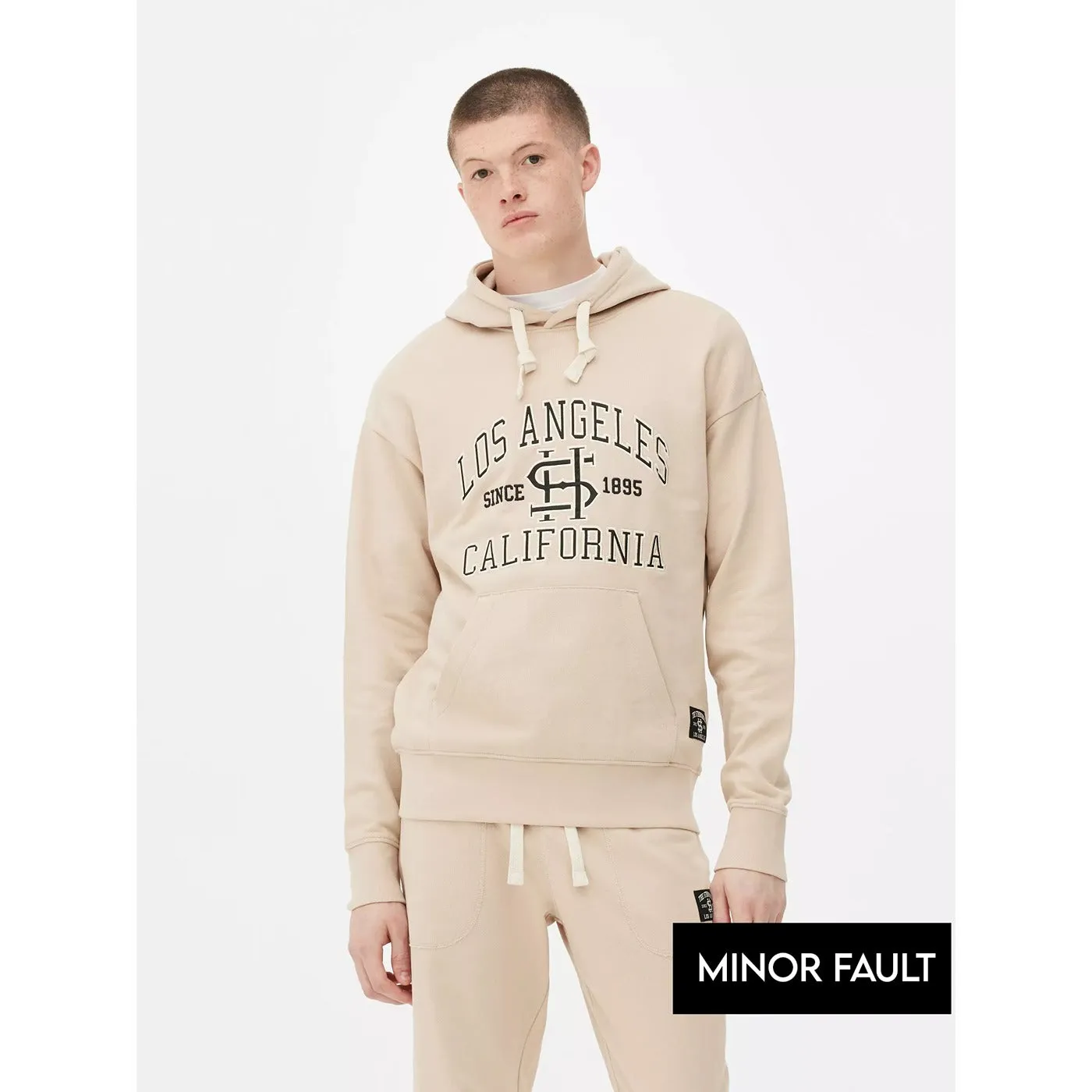 (Minor Fault) Beige Hoodie