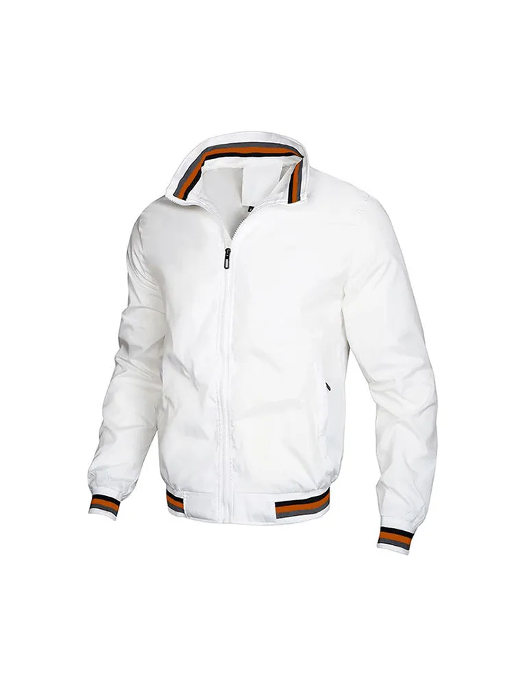 New Men's Casual Jacket Sports Solid Colour Men's Jacket