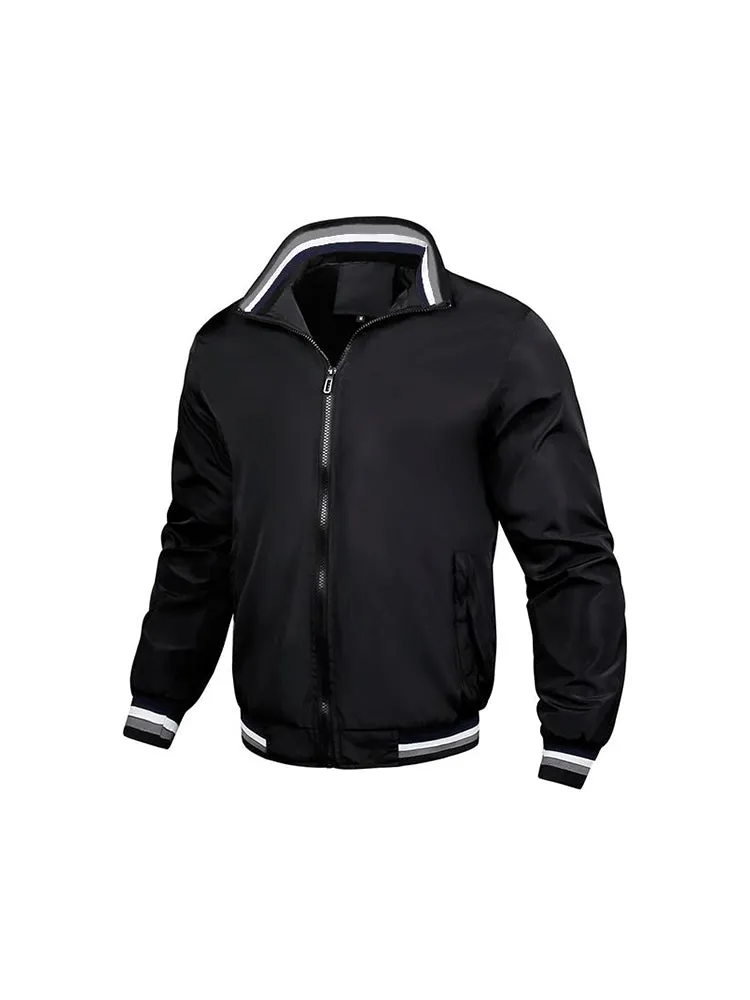 New Men's Casual Jacket Sports Solid Colour Men's Jacket