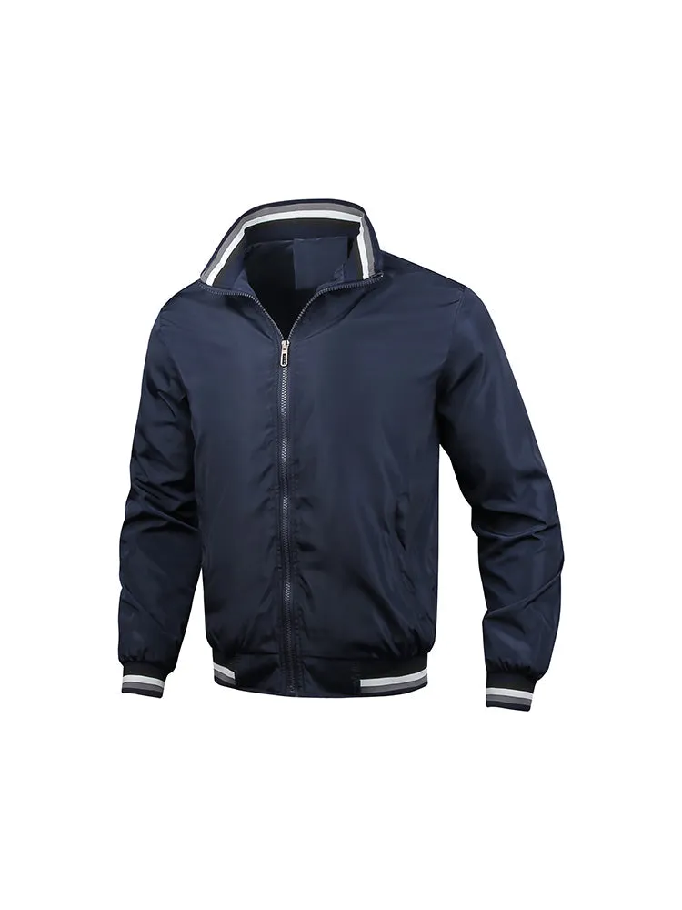 New Men's Casual Jacket Sports Solid Colour Men's Jacket