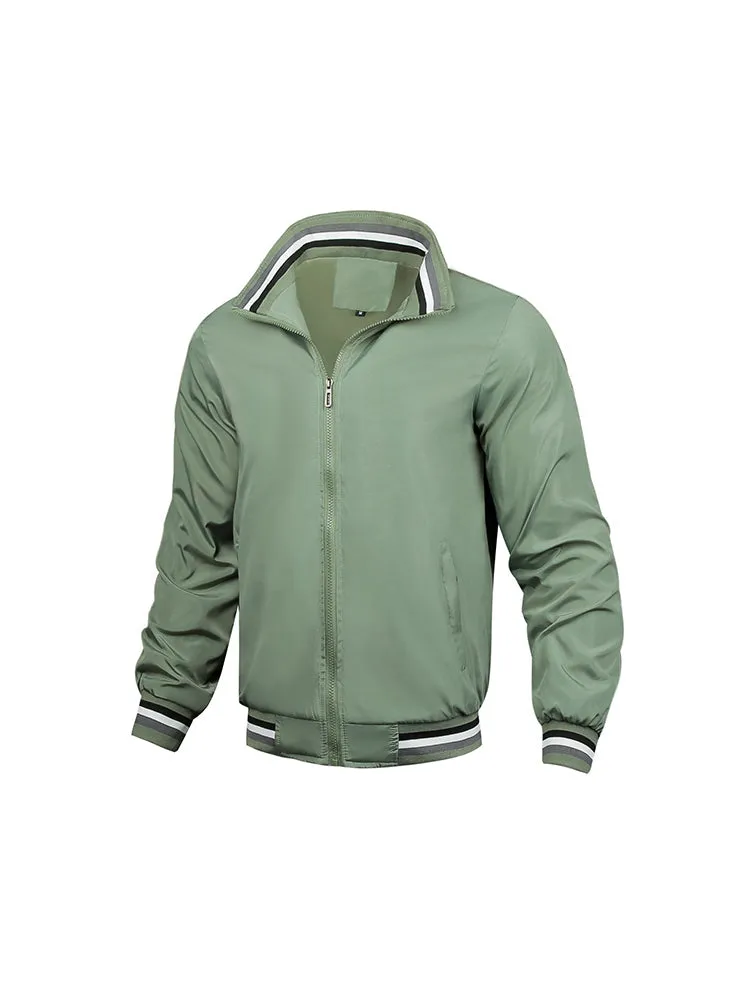 New Men's Casual Jacket Sports Solid Colour Men's Jacket