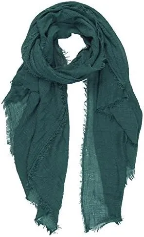 New Women Crinkle Scarf Hijab Plain Maxi Headscarf Crimp Scarves Shawl Ruffle UK