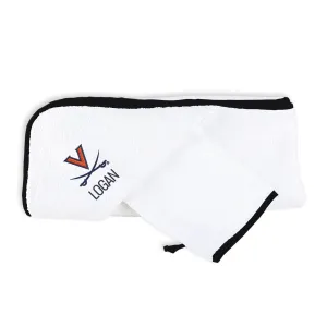 Personalized Virginia Cavaliers Hooded Towel & Wash Cloth Set