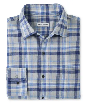 Peter Millar Long Sleeve 'Sherbrooke' Spread Collar Sport Shirt