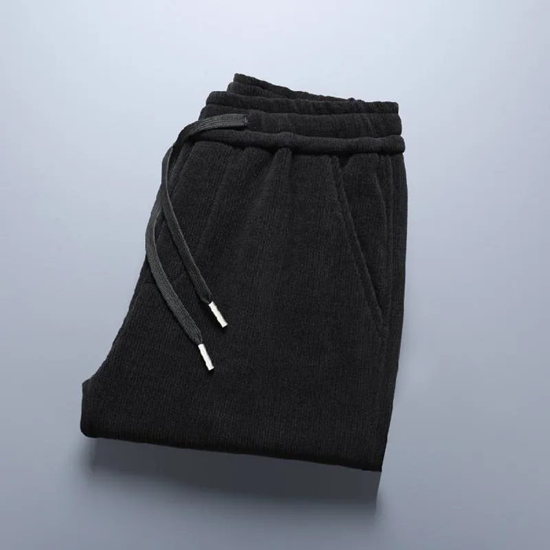 Plus Velvet Straight Corduroy Casual Thickened Height Enhancing Comfortable Sweatpant