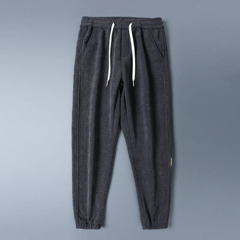 Plus Velvet Straight Corduroy Casual Thickened Height Enhancing Comfortable Sweatpant