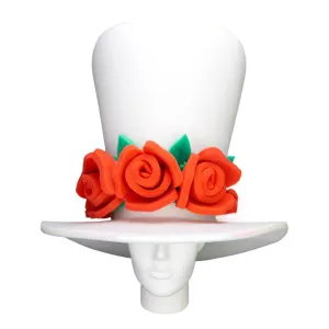 Red Roses Bride Hat