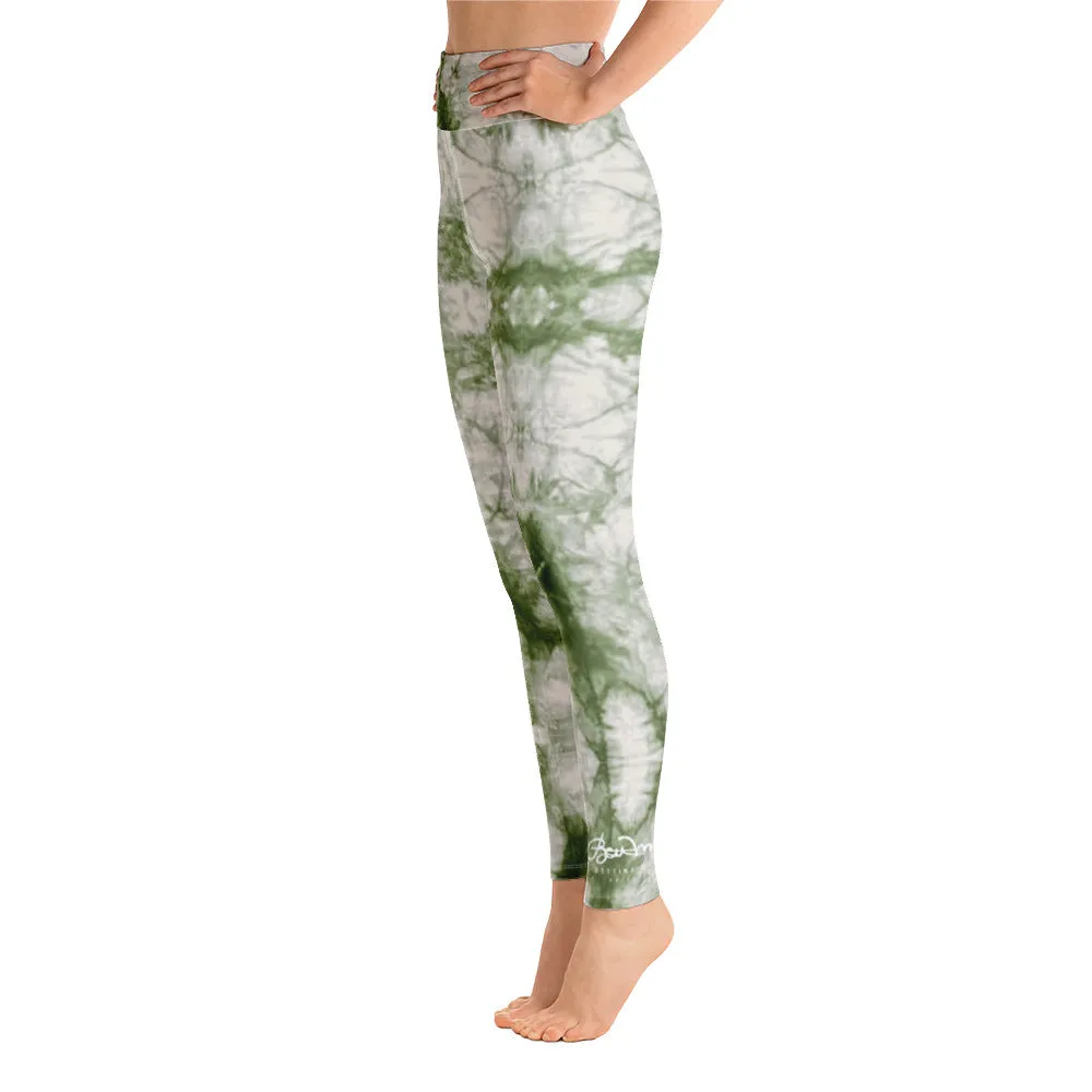 Sage Tie Dye Yoga Leggings