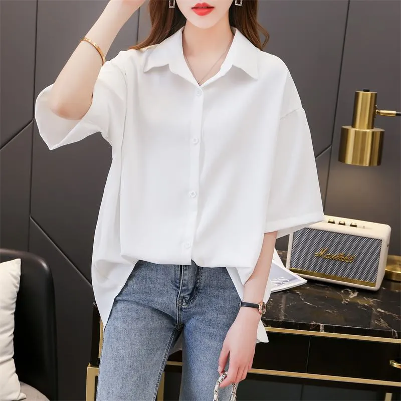 Solid Anti-Aging Petite Casual Shirt