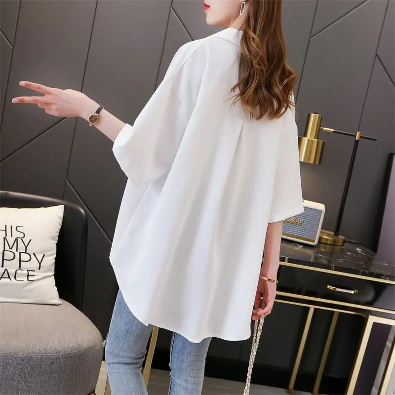 Solid Anti-Aging Petite Casual Shirt