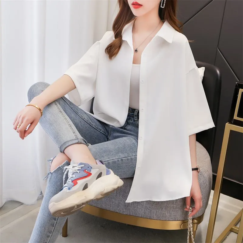 Solid Anti-Aging Petite Casual Shirt